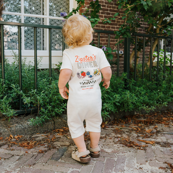 Hemp Baby Short Sleeve Romper - Zipster's Diner