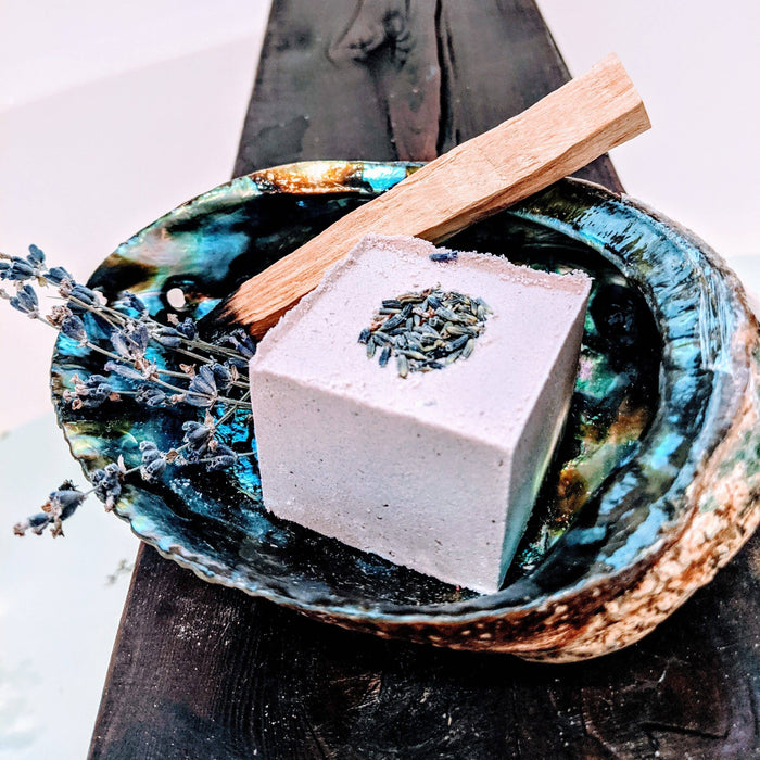 Herbal-Infused Lavender Bath Bomb