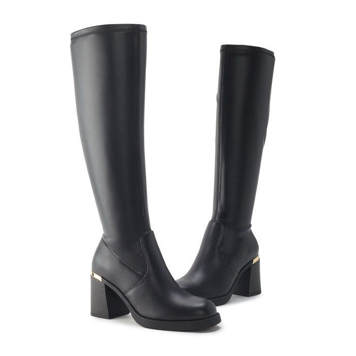 121191-01-HILARIE_HAUTE-02-HILARIE HAUTE-Women's Fashion Light Boots-YELLOW-Yellow Shoes