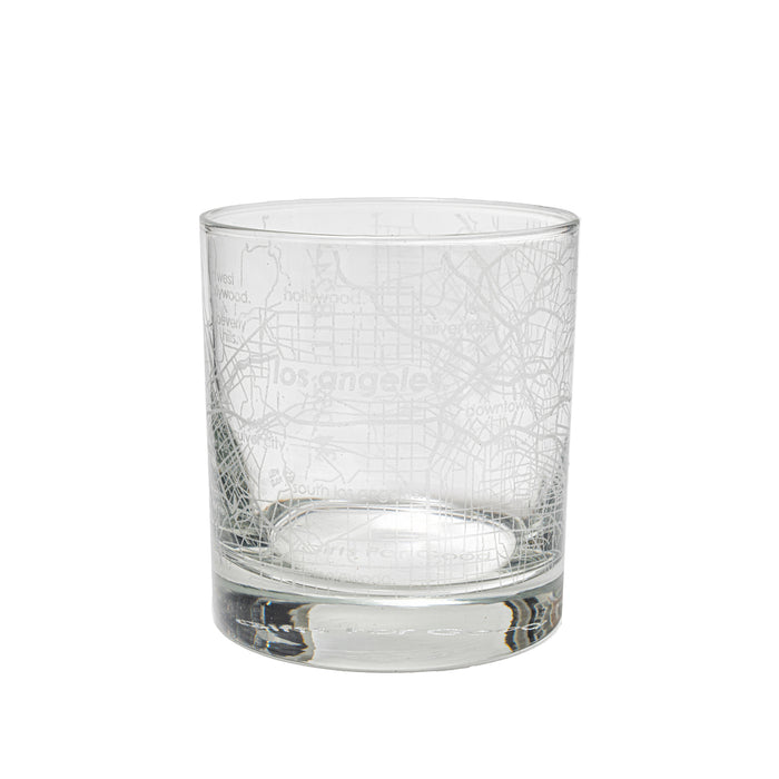 Home Town Maps Rocks Glass - Set of 2