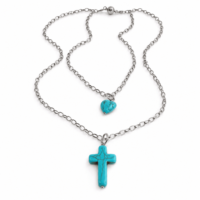 Silver / Blue howlite