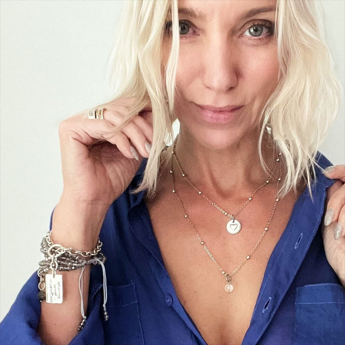 I Am Enough Heart Dainty Necklace