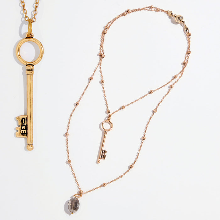 I Am Free Key Dainty Necklace