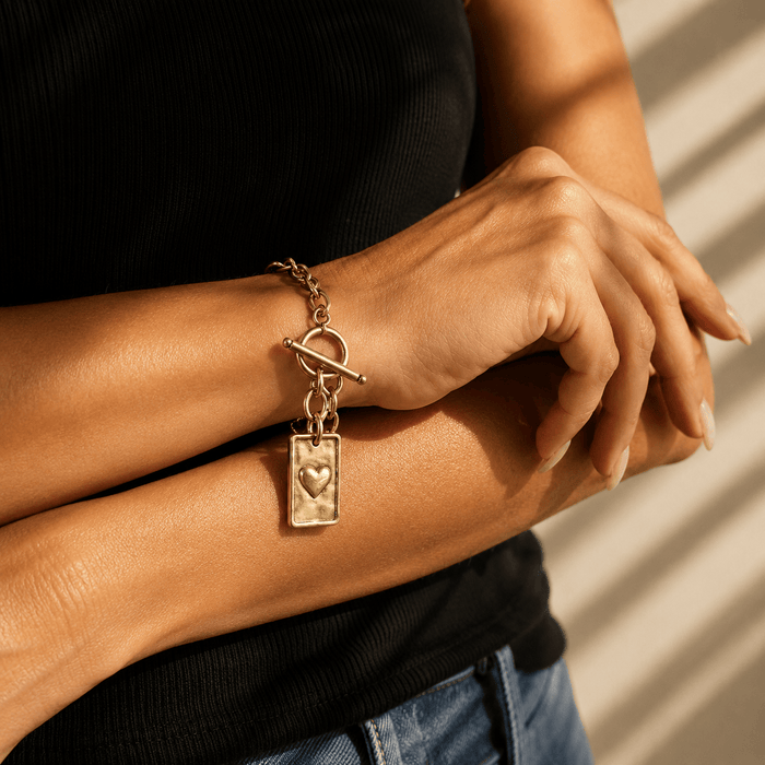 I Got This Square Pendant Chain Bracelet