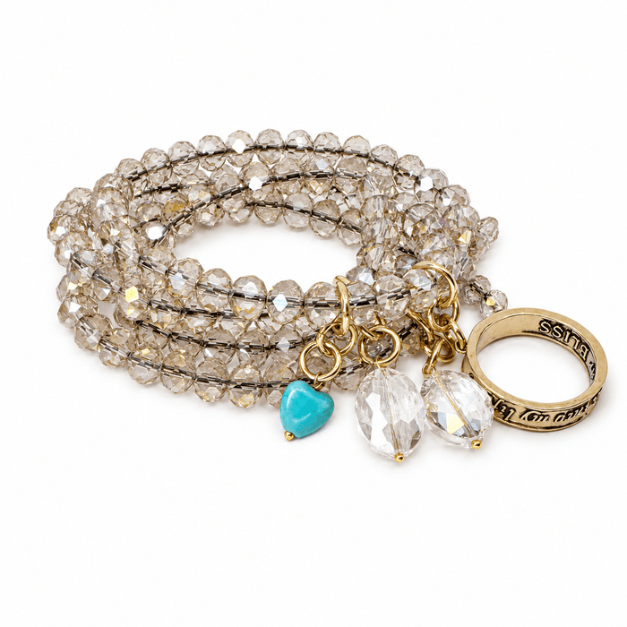 S/M (14") / Beige / Antique Gold