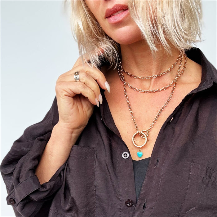 I Welcome Miracles Into My Life Ring Multifunctional Necklace