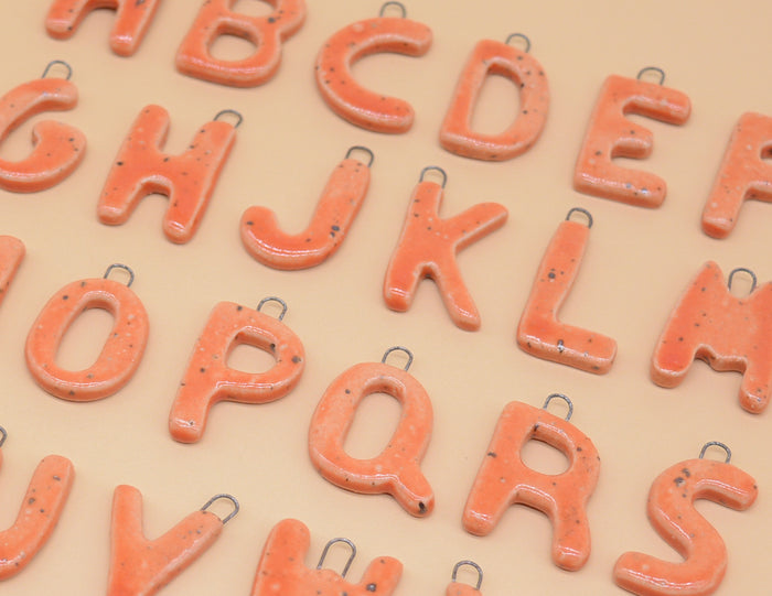 Initial Necklace - Persimmon