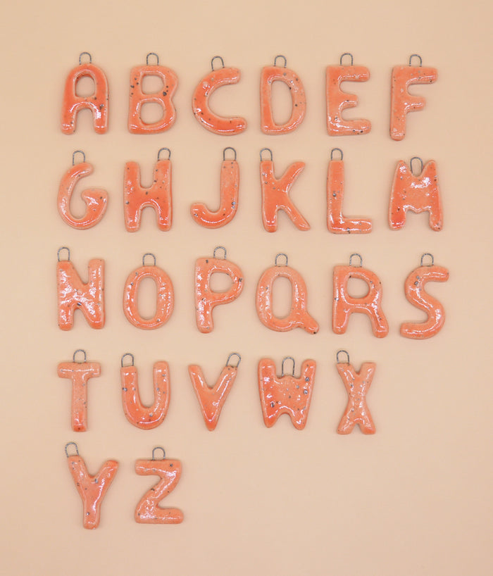 Initial Necklace - Persimmon