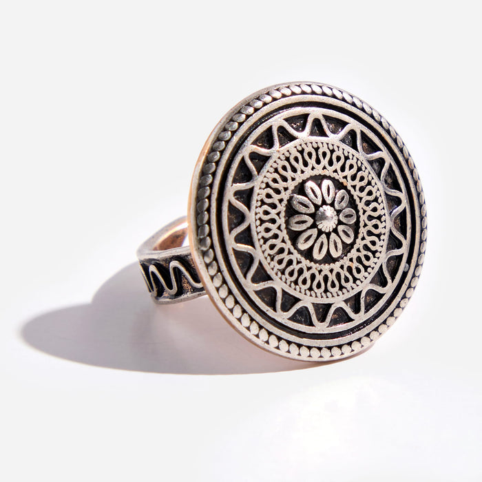 It's All Good Mandala Inspire Adjustable Ring