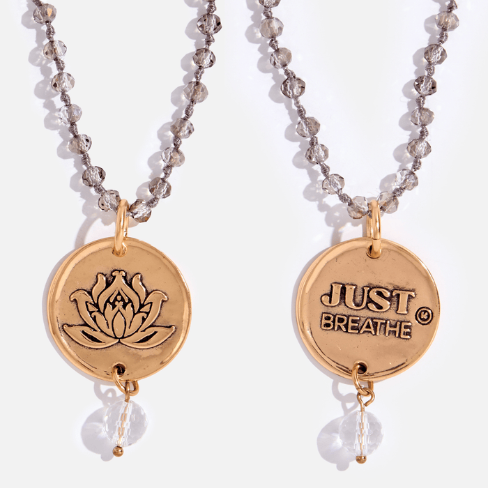 Just Breathe Lotus Original Necklace