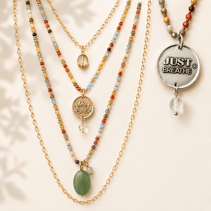 Just Breathe Original Necklace Layering Set