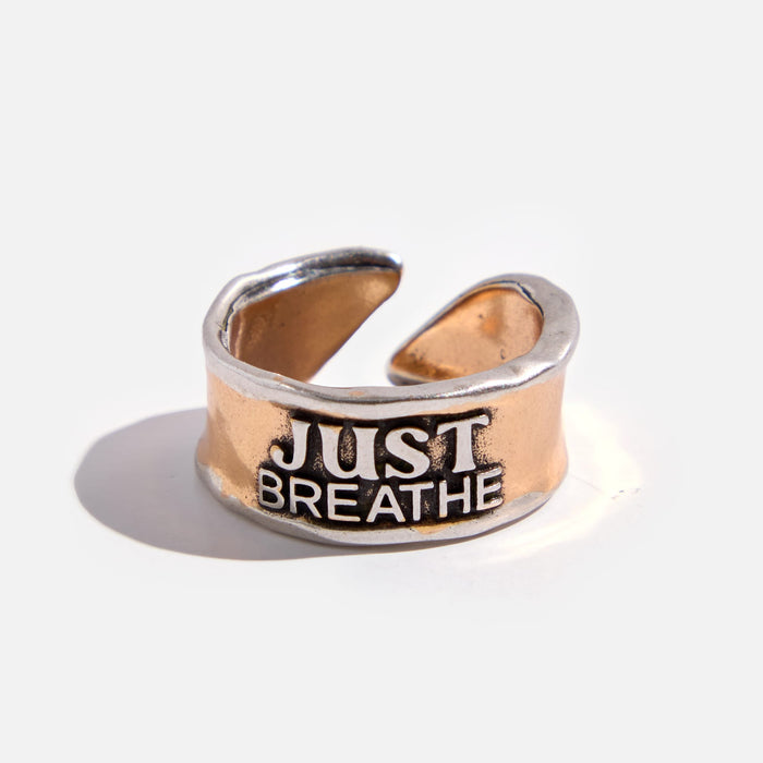 Just Breathe Remember Adjustable Ring