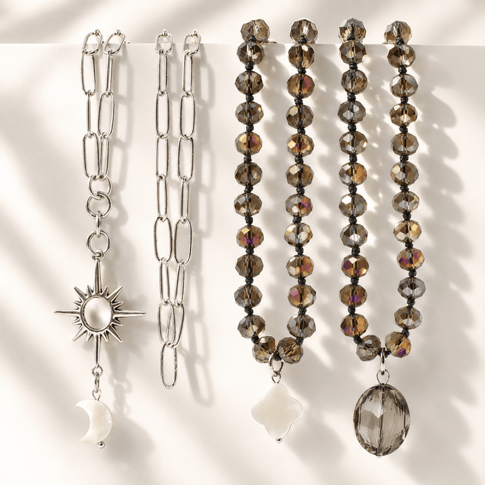 Just Breathe Starburst Fusion Necklace Layering Set
