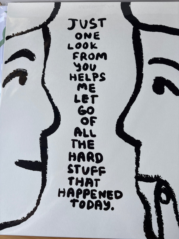 Just One Look Print (Out of Print from People I’ve Loved)