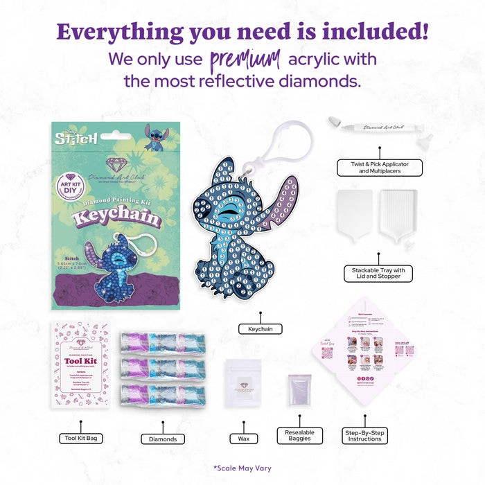 Keychain - Stitch™ - Diamond Art Club DIY Kit