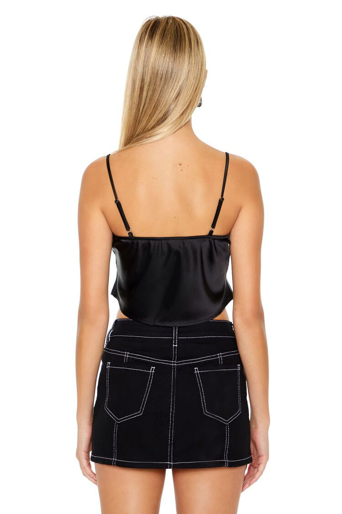 Lace-Trim Cropped Cami