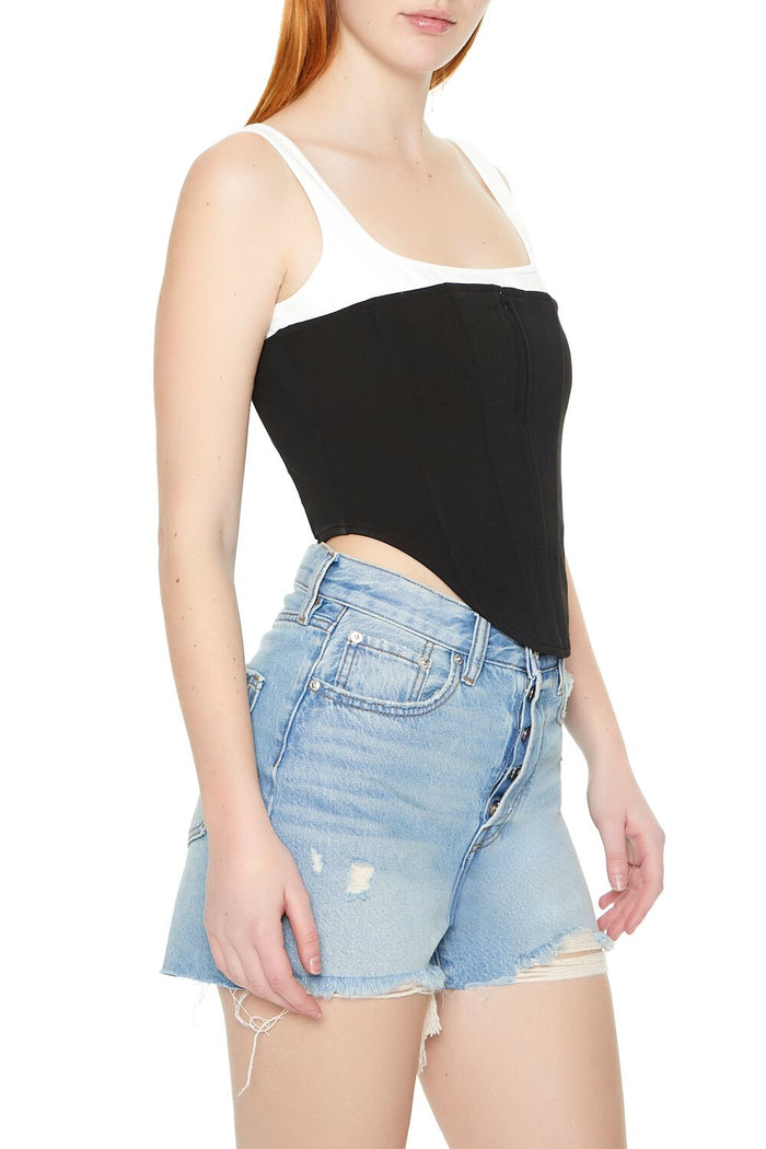 Lace-Up Corset Combo Top