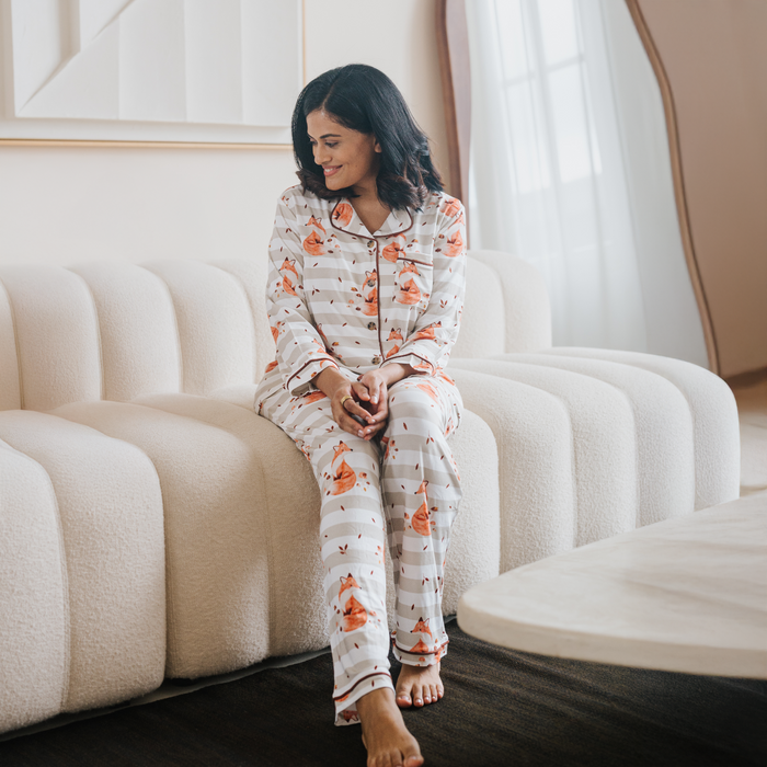 Ladies Pyjamas Set Fox Cub