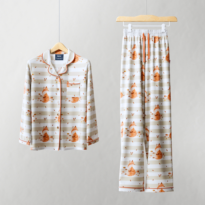 Ladies Pyjamas Set Fox Cub