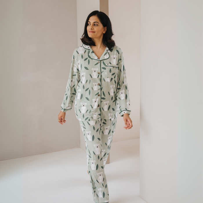 Ladies Pyjamas Set Koala Long Sleeve