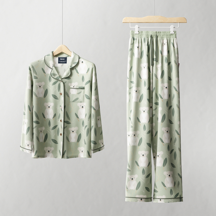 Ladies Pyjamas Set Koala Long Sleeve