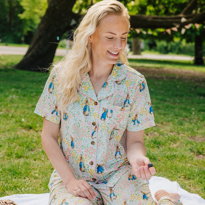 Ladies Pyjamas Set Peter Rabbit Meadow Hopper