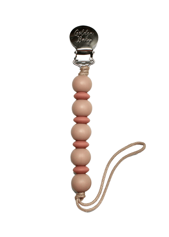 Baby Lauren Clip // Desert Tan & Dusty Rose Golden Baby