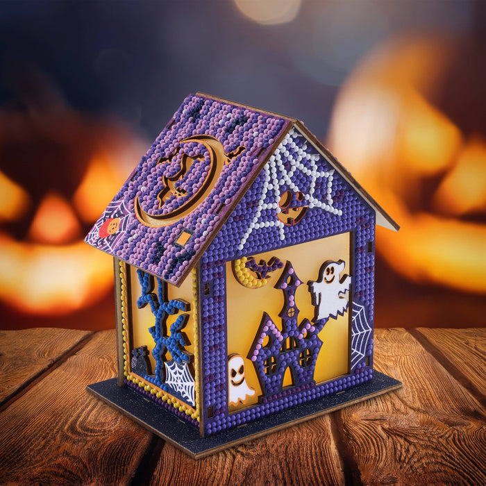 LED 3D Halloween House - Diamond Art Club DIY Kit