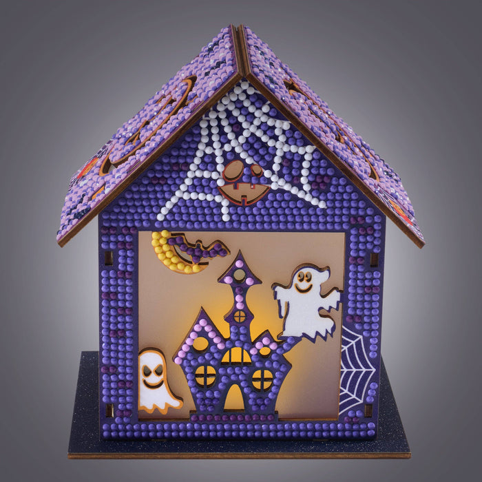 LED 3D Halloween House - Diamond Art Club DIY Kit