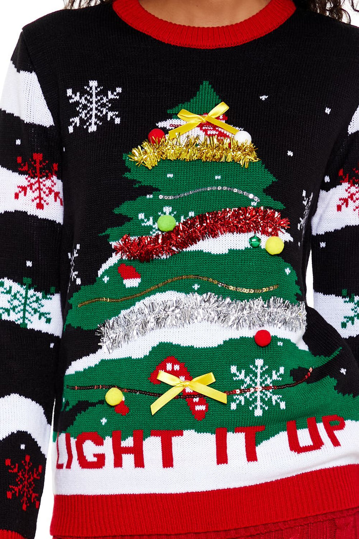 Light It Up Christmas Tree Sweater