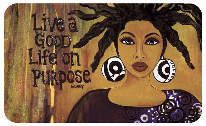 Live a Good Life Interior Floor Mat