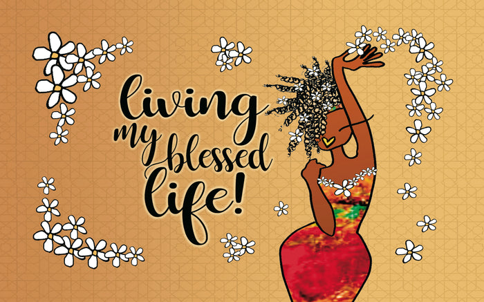Living My Blessed Life Interior Floor Mat