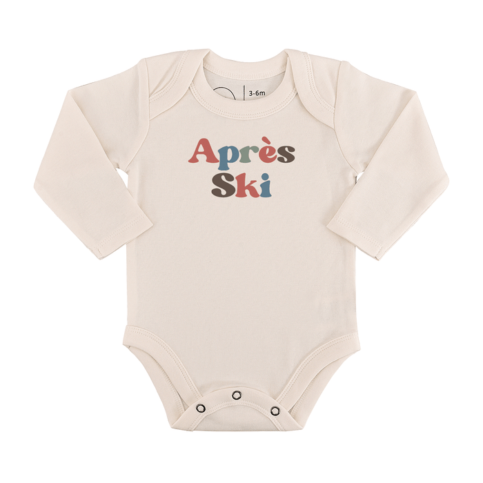 Baby long sleeve graphic bodysuit | apres ski finn + emma