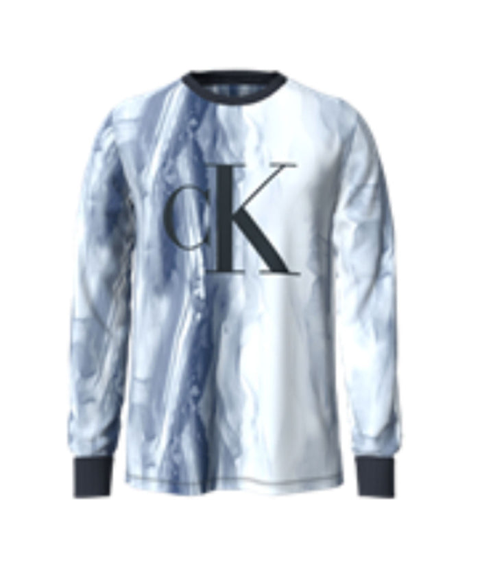 Long Sleeves Aop Monogram Crew Tee