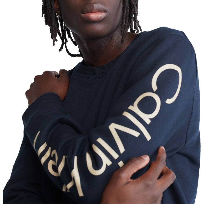 Long Sleeves Logo Crewneck Fleece