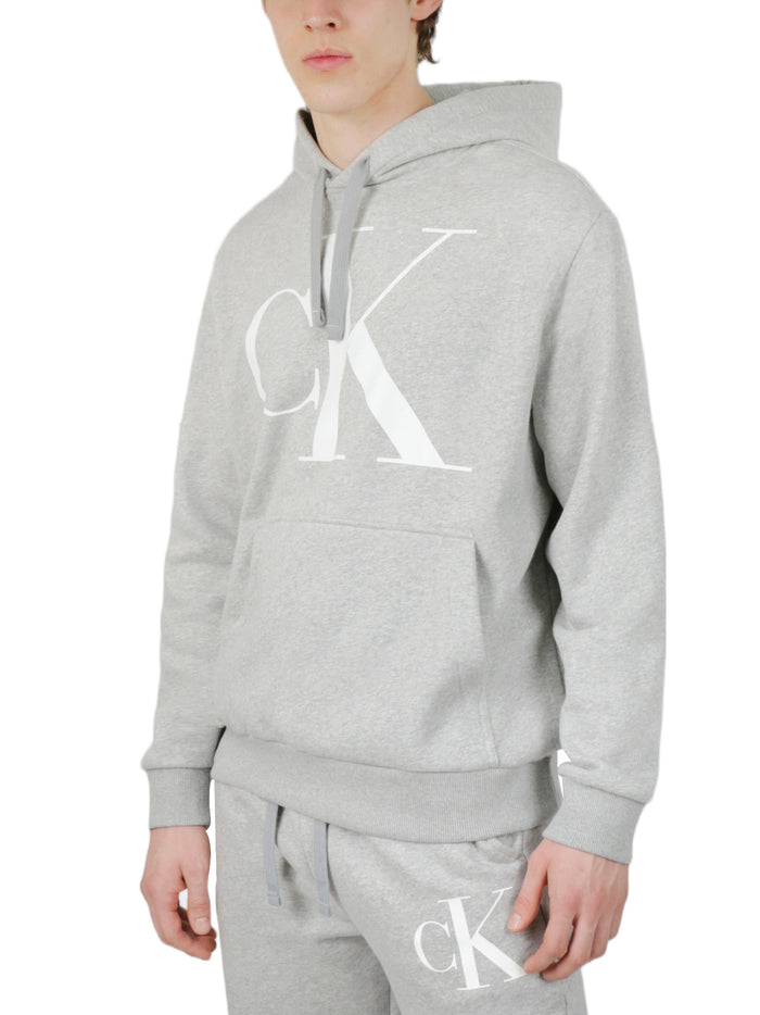 Long Sleeves Monogram Fleece Hoodie