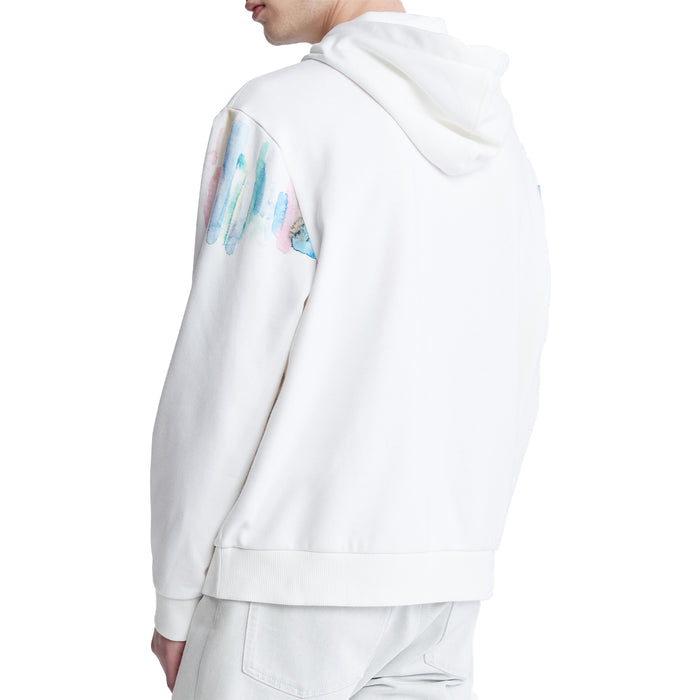 Long Sleeves Painted Logo Po Hood