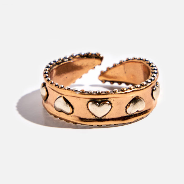 Love Always Hearts Adjustable Ring