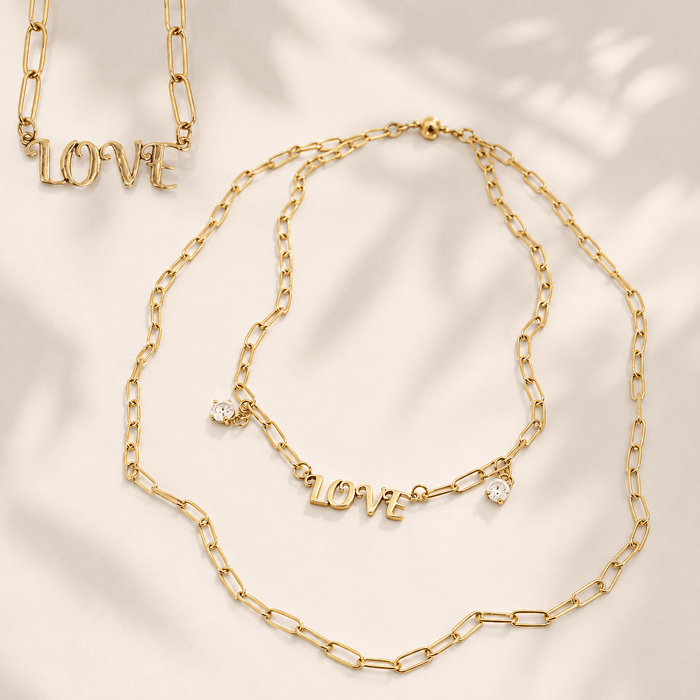 Love Long Chain Necklace