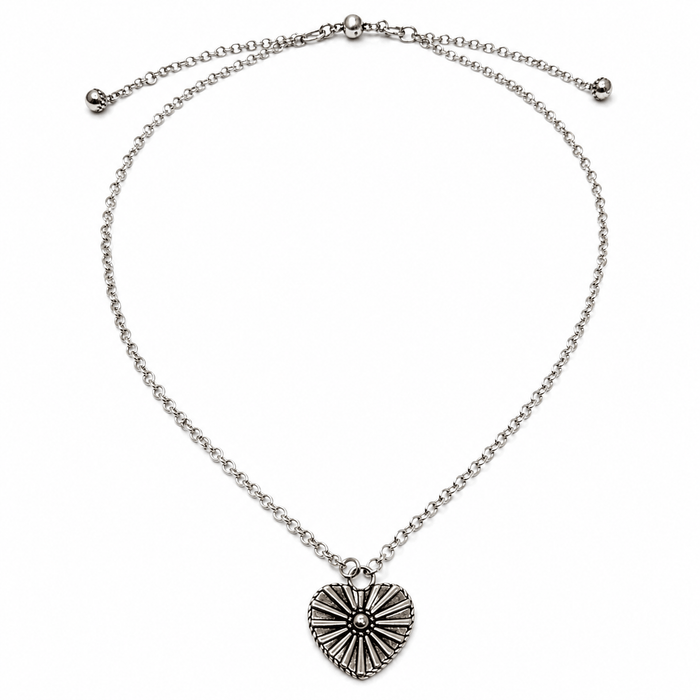 Love Shining Heart Adjustable Necklace