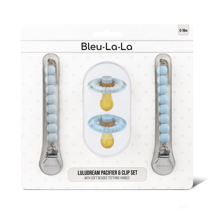 Baby Luladream Pacifier and Clip Sets Bleu La La