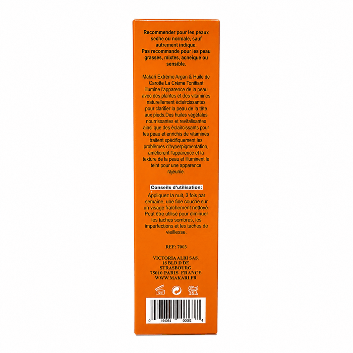 Makari Extreme Argan & Carrot Oil Toning Cream 50g - Yado African & Caribbean Market