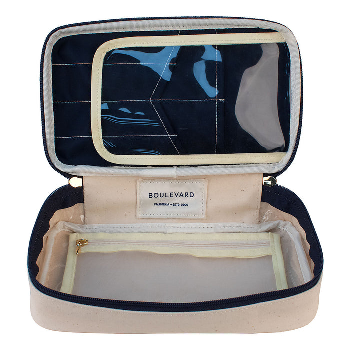 Megan Canvas Compact Train Case