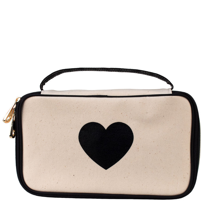 Megan Canvas Compact Train Case