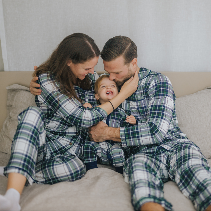 Men's Green Tartan Pajamas Set