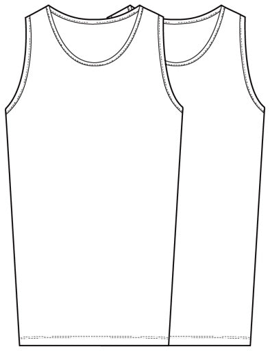 Men's Second Skin Tank Top Stay-Tucked 2-Pack