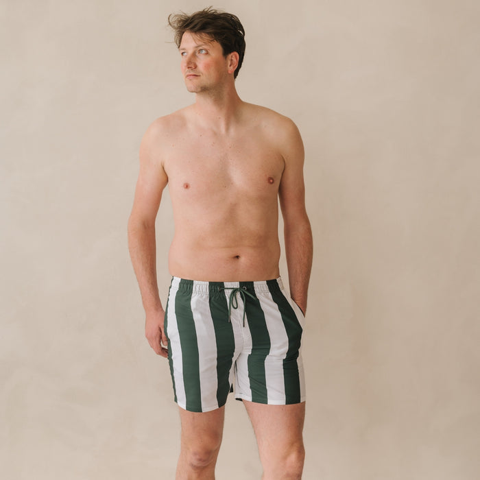 Mens Swimming Trunks Como Stripes