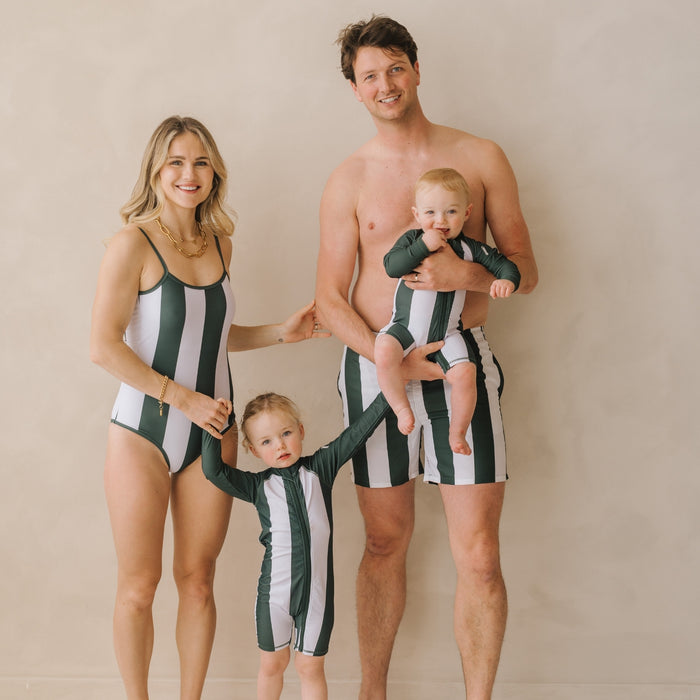 Mens Swimming Trunks Como Stripes