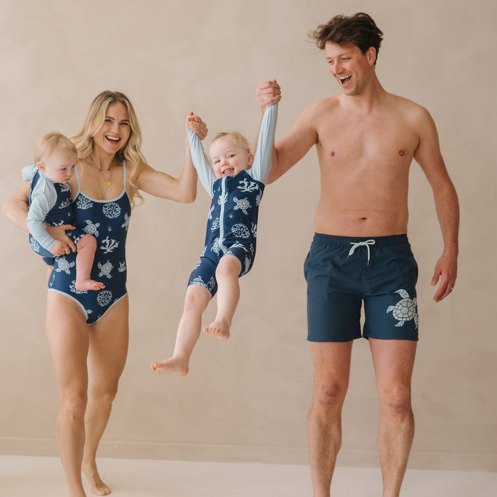Mens Swimming Trunks Turtles