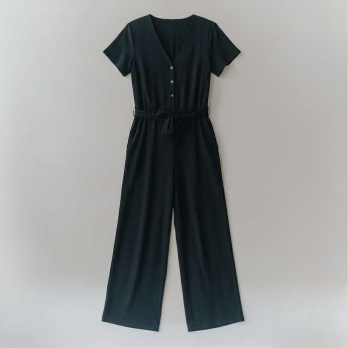 Milan Breastfeeding Black Jumpsuit